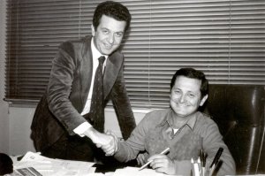 lucio flauto e renzo villa in ufficio storiaradiotv