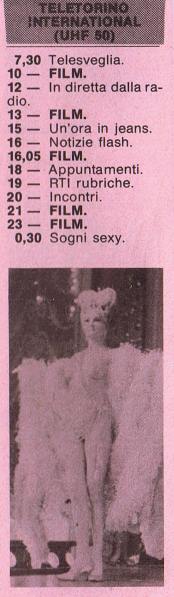 SOGNI SEXY TELE TORINO INTERNATIONAL