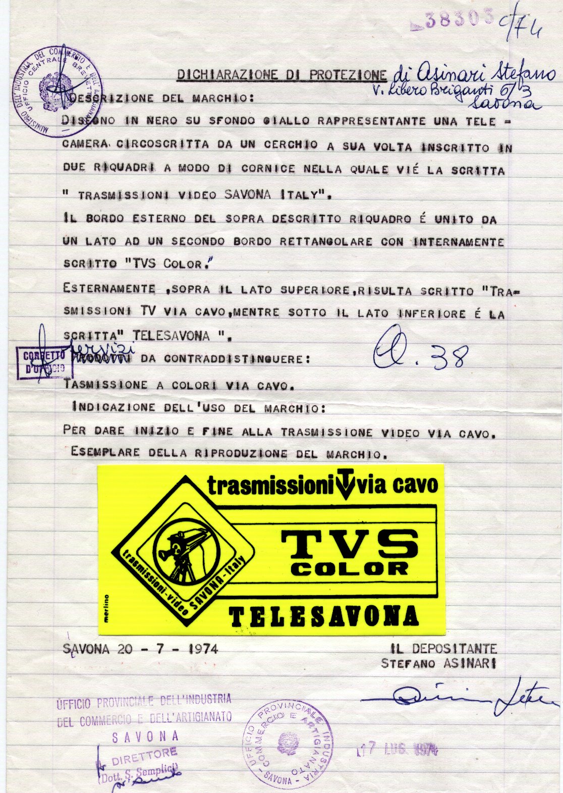 TELESAVONA registrazione del marchio Image1 (3)