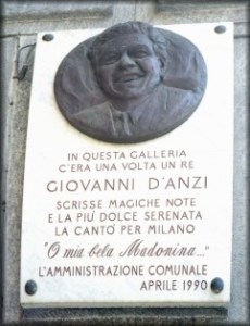 GIOVANNI D'ANZI TARGA