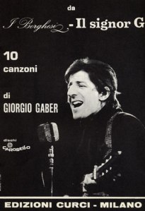 giorgio gaber edizioni curci il signor g